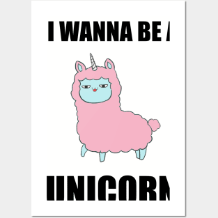 Alpaca Unicorn Posters and Art